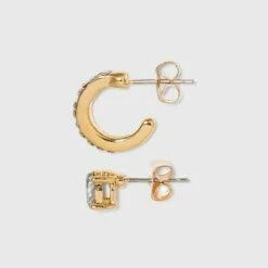 Brand new ⭐ Crystal Mini Cuffs Hoops and Stud Earring Set 8pc - A New Day™ Gold 🎉