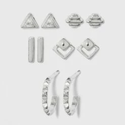 Coupon ๐ Sterling Silver with Cubic Zirconia Geometric Stud Earring Set 5pc - A New Day™ Silver ๐ฅ 5 Coupon ๐ Sterling Silver with Cubic Zirconia Geometric Stud Earring Set 5pc - A New Day™ Silver ๐ฅ -A New Day Sales 2022 unnamed file 1059