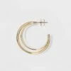 Best reviews of 🌟 Metal Double Hoop Earrings - A New Day™ Gold 😍 -A New Day Sales 2022 unnamed file 1084