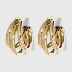 Best reviews of 🥰 Multi Tube Hoop Earrings - A New Day™ Gold 😀 -A New Day Sales 2022 unnamed file 1089