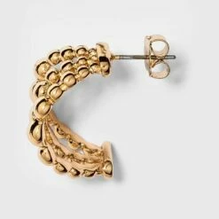 Best reviews of ๐ Beaded Small Hoop Earrings - A New Day™ Gold ๐