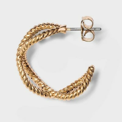 Buy ๐ Criss Cross Textured Small Hoop Earrings - A New Day™ Gold ๐ฏ 3 Buy ๐ Criss Cross Textured Small Hoop Earrings - A New Day™ Gold ๐ฏ