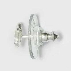 New ❤️ Sterling Silver Cubic Zirconia and Butterfly Stud Earring Set 3pc - A New Day™ Silver 😍