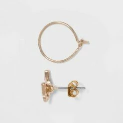 Buy 🥰 Cubic Zirconia Stud Earring Set 8pc - A New Day™ 💯