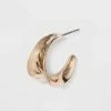 Best Pirce 🌟 Chunky 🔨 Hammered Hoop Earrings - A New Day™ Gold 🔔 -A New Day Sales 2022 unnamed file 1146