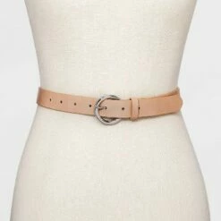 Promo ❤️ Women's Round Buckle Belt - A New Day™ Melon Ice ✨