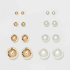 Wholesale ๐ Stud Earring Set 8pc - A New Day™ Gold/Pearl ๐ 7 Wholesale ๐ Stud Earring Set 8pc - A New Day™ Gold/Pearl ๐ -A New Day Sales 2022 unnamed file 1189