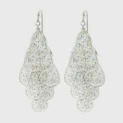 New 🧨 Filigree Kite Drop Earrings - A New Day™ Silver ✨ -A New Day Sales 2022 unnamed file 1192