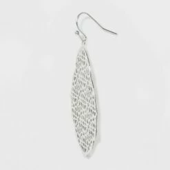 Coupon 🔔 Filigree Drop Earrings - A New Day™ Silver 🔥