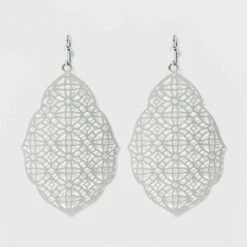 Coupon 🔔 Filigree Drop Earrings - A New Day™ Silver 🔥 -A New Day Sales 2022 unnamed file 1197