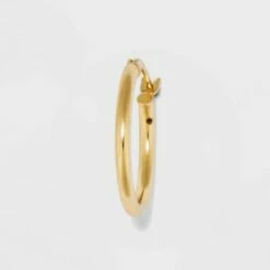 Best deal 🔔 Gold Over Sterling Silver Hoop Fine Jewelry Earring Set 2pc - A New Day™ Gold ✨