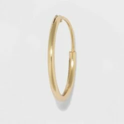 Promo 🔥 Gold Over Sterling Silver Endless Hoop Fine Jewelry Earring Set 3pc - A New Day™ Gold 😀