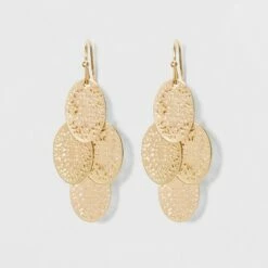 Best deal 😉 Filigree Chandelier Drop Earrings - A New Day™ Gold 🌟 -A New Day Sales 2022 unnamed file 1288