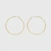 Best Pirce 🛒 Hoop with Pave Stones Earrings - A New Day™ Gold ✔️ -A New Day Sales 2022 unnamed file 1323
