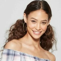 Top 10 ๐ฅ Large Knife Edge Hoop Earrings - A New Day™ Gold โ๏ธ