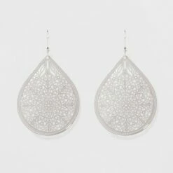 Wholesale ❤️ Women's Fashion Earring Filigree - A New Day™ Silver ❤️ -A New Day Sales 2022 unnamed file 1383