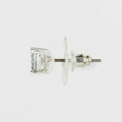 Best Pirce 🔥 Women's Fashion Trio Crystal Round Stud Earring Set 3pc - A New Day™ Silver 😉