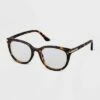 Best Pirce 🔔 Women's Tortoise Shell Cateye Blue Light Filtering Reading Glasses - A New Day™ Brown ⌛ -A New Day Sales 2022 unnamed file 1431
