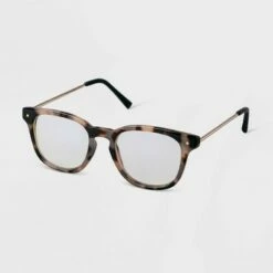 Hot Sale 🔥 Women's Tortoise Shell Square Blue Light Filtering Reading Glasses - A New Day™ Tan 🥰