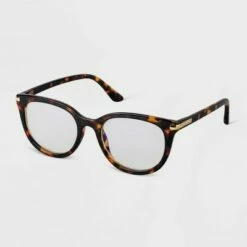 Wholesale ๐ Women's Tortoise Shell Cateye Blue Light Filtering Glasses - A New Day™ Brown ๐