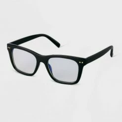 Outlet 👍 Women's Angular Blue Light Filtering Reading Glasses - A New Day™ Black 👏