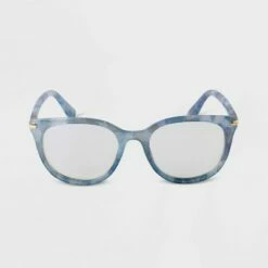 Wholesale 😀 Women's Marble Print Cateye Blue Light Filtering Reading Glasses - A New Day™ Blue 🎁 -A New Day Sales 2022 unnamed file 1502
