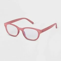Brand new 🤩 Women's Plastic Square Blue Light Filtering Reading Glasses - A New Day™ Burgundy 😍
