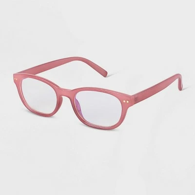 Brand new 🤩 Women's Plastic Square Blue Light Filtering Reading Glasses - A New Day™ Burgundy 😍 3 Brand new 🤩 Women's Plastic Square Blue Light Filtering Reading Glasses - A New Day™ Burgundy 😍