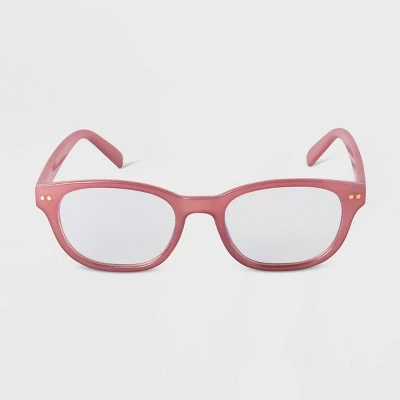 Brand new 🤩 Women's Plastic Square Blue Light Filtering Reading Glasses - A New Day™ Burgundy 😍 4 Brand new 🤩 Women's Plastic Square Blue Light Filtering Reading Glasses - A New Day™ Burgundy 😍 - Image 2