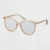 Deals 🎁 Women's Oversized Cateye Blue Light Filtering Glasses - A New Day™ Tan 🔥