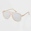 Best Sale 💯 Women's Aviator Blue Light Filtering Glasses - A New Day™ Tan 🔥
