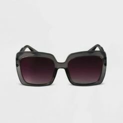 Coupon 🛒 Women's Plastic Square 👓 Sunglasses - A New Day™ Gray 💯 -A New Day Sales 2022 unnamed file 1580