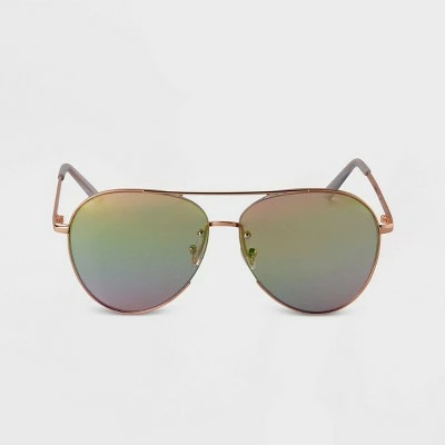 Brand new ๐ Women's Mirrored Aviator ๐ Sunglasses - A New Day™ Rose Gold ๐งจ 4 Brand new ๐ Women's Mirrored Aviator ๐ Sunglasses - A New Day™ Rose Gold ๐งจ - Image 2