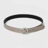 Flash Sale ❤️ Women's Oval Tapered Center Bar Reversible Belt - A New Day™ Black/Gray 😍 -A New Day Sales 2022 unnamed file 162
