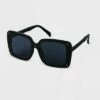 Brand new 🔥 Women's Plastic Square Studded 👓 Sunglasses - A New Day™ Black 🛒 -A New Day Sales 2022 unnamed file 1640