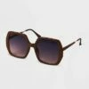 Outlet 😉 Women's Oversized Square 👓 Sunglasses - A New Day™ Brown 👍