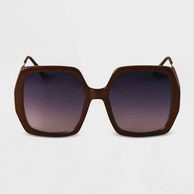 Outlet ๐ Women's Oversized Square ๐ Sunglasses - A New Dayโข Brown ๐ 6 Outlet ๐ Women's Oversized Square ๐ Sunglasses - A New Dayโข Brown ๐ - Image 4
