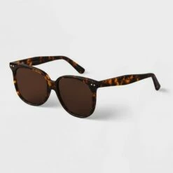 Flash Sale ✔️ Women's Tortoise Print Acetate Cateye 👓 Sunglasses - A New Day™ Brown 🤩