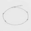 Cheapest 🎁 Sterling Silver Stationed Cubic Zirconia Anklet - A New Day™ Silver 🎉 -A New Day Sales 2022 unnamed file 17