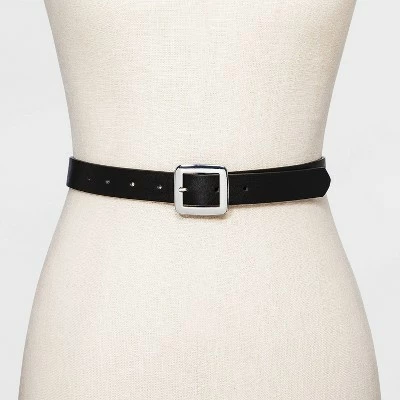 Cheapest 🎁 Women's Chunky Center Bar Belt - A New Day™ Black ✨ 3 Cheapest 🎁 Women's Chunky Center Bar Belt - A New Day™ Black ✨