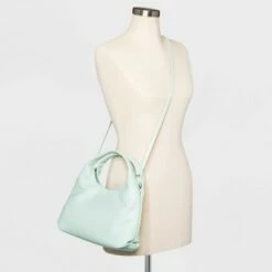 Cheapest 😀 Soft Trapezoid Shoulder Bag - A New Day™ Mint Green 🛒