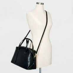 Hot Sale 🥰 Soft Satchel 👜 Handbag - A New Day™ Off White 🎉