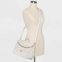 Hot Sale 🎁 Quilted Top Handle Satchel 👜 Handbag - A New Day™ Blue 🌟