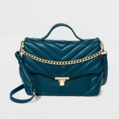 Hot Sale 🎁 Quilted Top Handle Satchel 👜 Handbag - A New Day™ Blue 🌟 -A New Day Sales 2022 unnamed file 2012