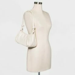 Budget 🤩 Double Knotted Shoulder Bag - A New Day™ White 💯