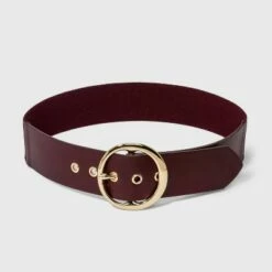 Cheap 🛒 Women's Round Buckle Belt - A New Day™ Burgundy 👍 -A New Day Sales 2022 unnamed file 215