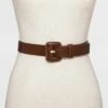 Cheap 👏 Women's Covered Buckle Belt with Flat Prong - A New Day™ Brown 🔔 -A New Day Sales 2022 unnamed file 216