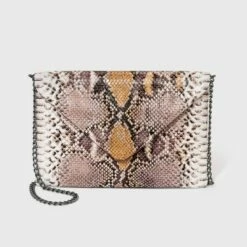 Deals 🎁 Envelope Clutch - A New Day™ Multicolored/snake Print 🔔 -A New Day Sales 2022 unnamed file 2189
