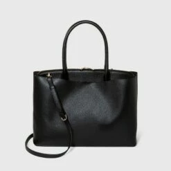 Outlet 👏 Work Tote 👜 Handbag - A New Day™ Black 🌟 -A New Day Sales 2022 unnamed file 2213