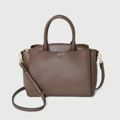 Coupon ⭐ Dome Satchel 👜 Handbag - A New Day™ Dark Taupe 😀 -A New Day Sales 2022 unnamed file 2227